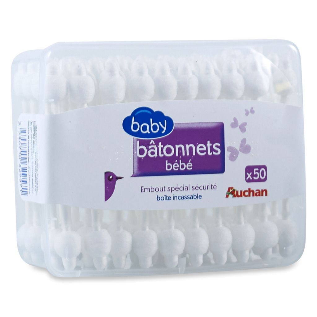 Auchan - Bâtonnets de cotons tiges x190