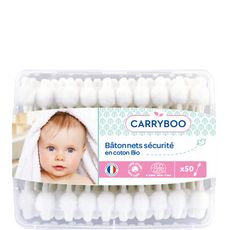 50 Cotons Tige Batonnets De Securite Bebe Coton Bio Carryboo Soin Du Nez Et Des Oreilles Bebe Et Puericulture Schoolofbabywearing Com