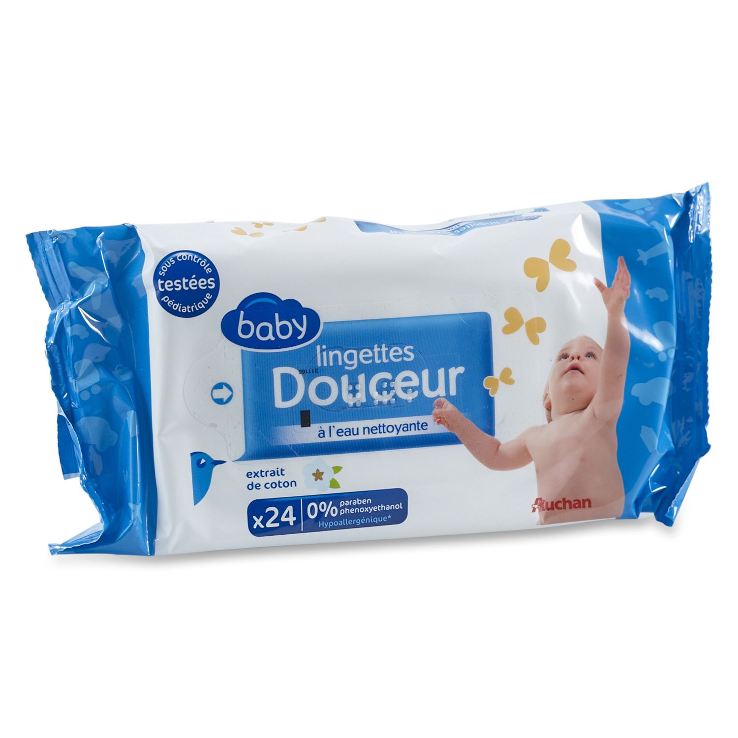 Auchan - Lingettes bébé x70