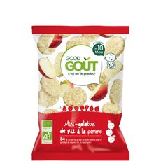 Good Gout Good Gout Gouter Mini Galettes De Riz A La Pomme Bio Des 10 Mois 40g 40g Pas Cher A Prix Auchan