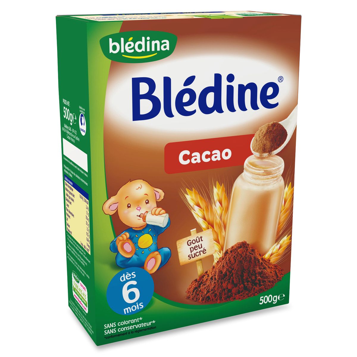 BLEDINE - Céréales Blé & Cacao - Dès 6 mois, 400g