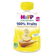 HIPP Bio gourde pomme poire banane 90g dès 4/6 mois 90g