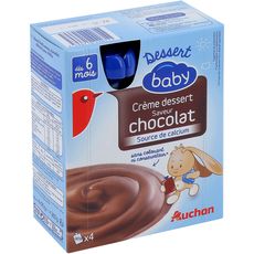 Auchan Auchan Baby Dessert Lacte Chocolat Gourde 4x90g Des 6mois Pas Cher A Prix Auchan