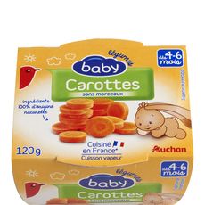 Auchan Auchan Baby Bol Premiers Repas Carottes 1g Des 4 6 Mois Pas Cher A Prix Auchan