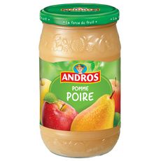 ANDROS Dessert compote pomme poire en bocal 750g