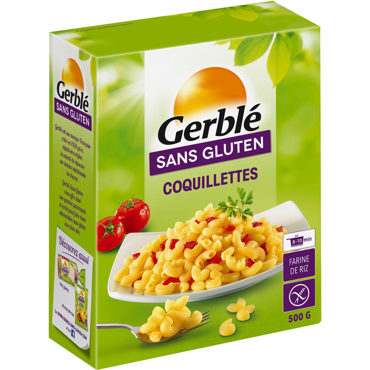 GERBLE Gerble coquillettes sans gluten 500g pas cher 