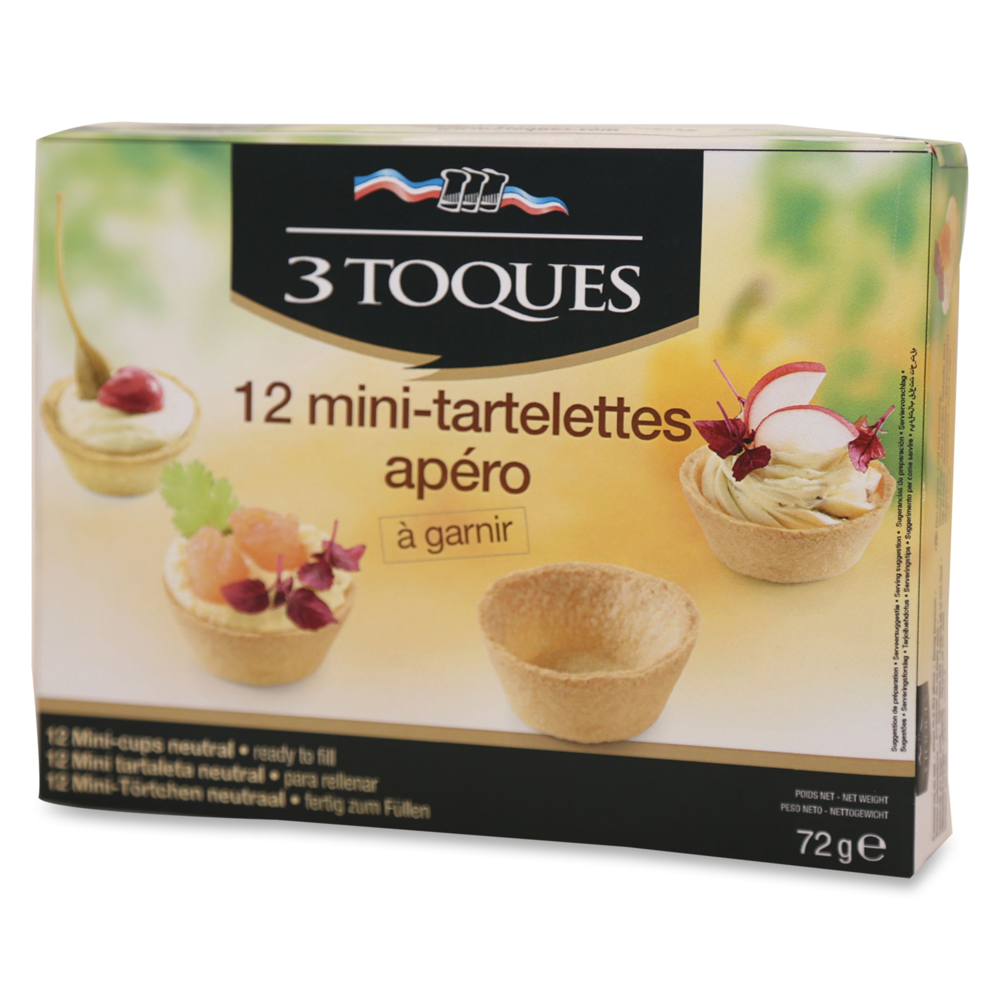 12 Mini tartelettes sablées au beurre 3 Toques