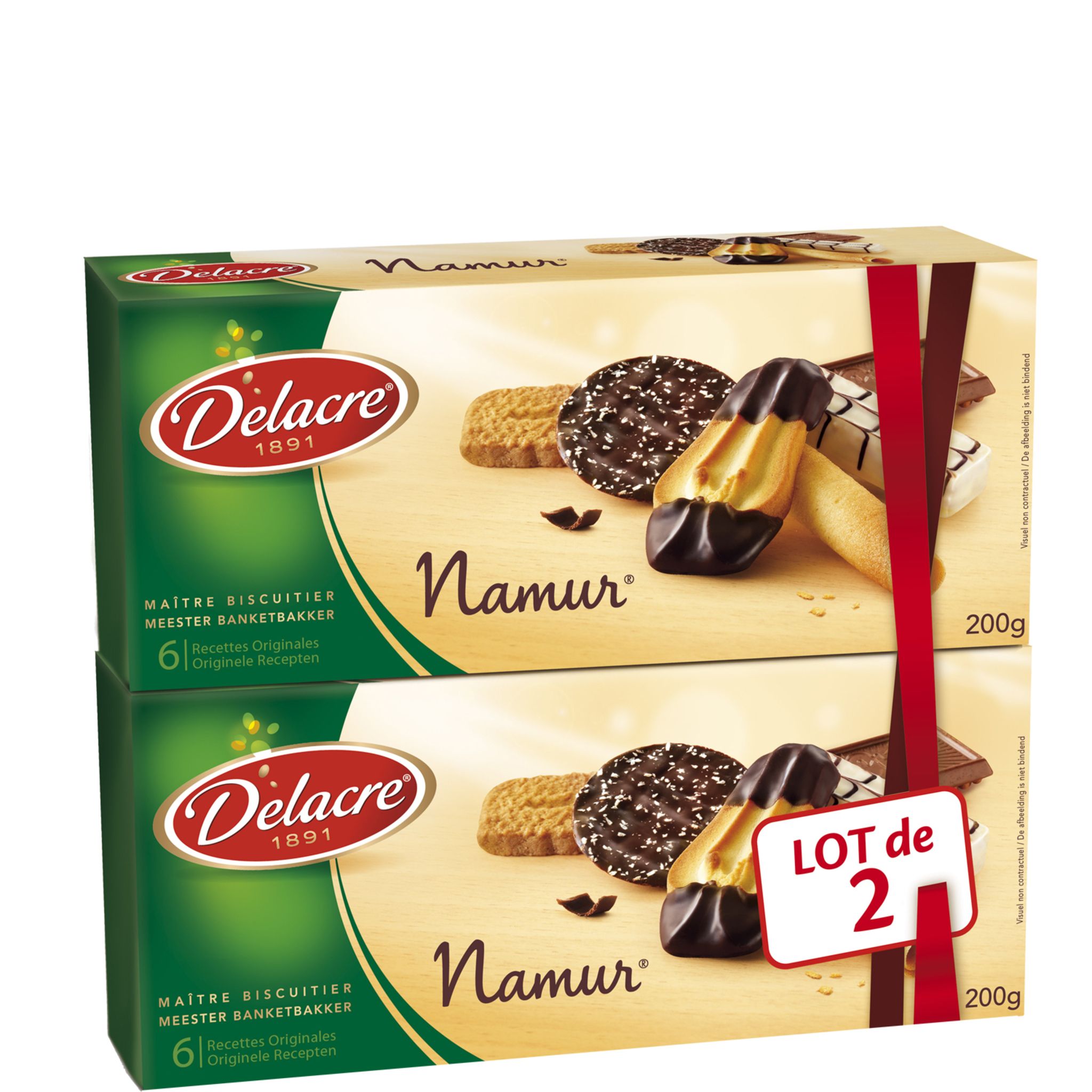 Delacre Namur assortiment biscuit 200 gr CHOCKIES