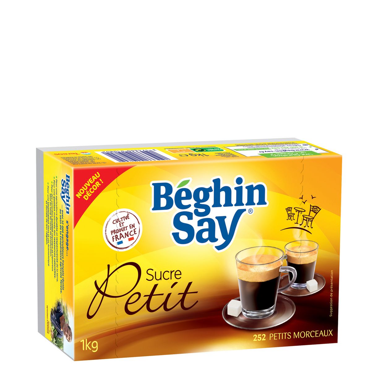 Beghin Say Sucre Morceaux Petits Carres 1kg