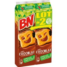 BN Biscuits fourrés goût chocolat aux céréales complètes Lot de 2 2x295g