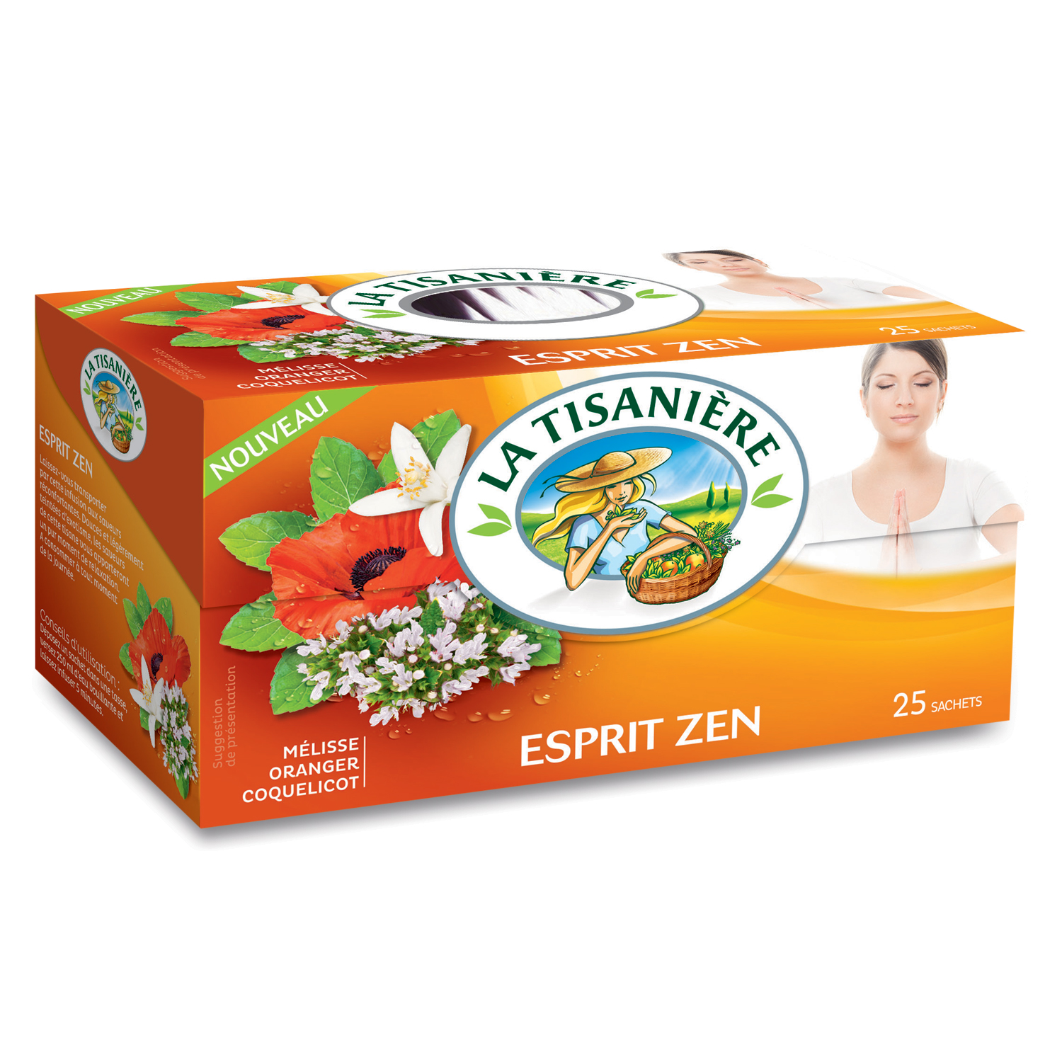 LA TISANIERE La Tisanière esprit zen x25 sachets 50g 25 sachets 50g pas  cher 