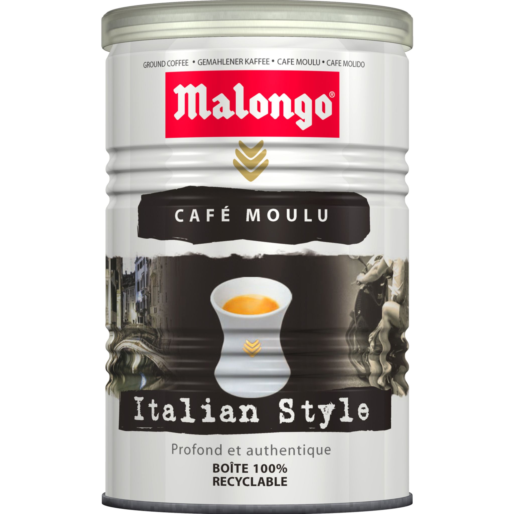 MALONGO Malongo italian style moulu boite 250g pas cher 