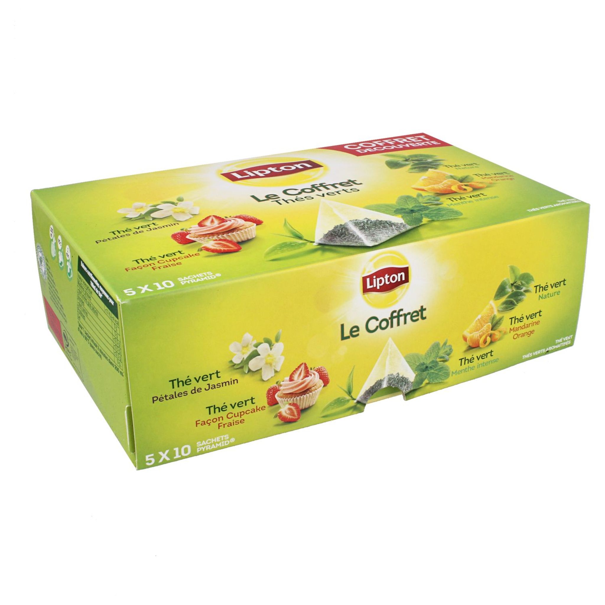 LIPTON Lipton variety pack thé vert sachet x50 -80g pas cher 
