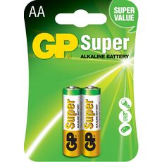 GP 15AE-2U2 - Lot de 2 Piles AA Super Alcaline
