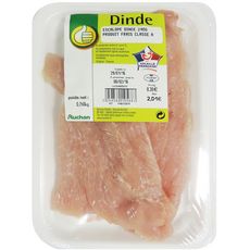 Auchan Escalope De Dinde Extra Fine 2 Pieces 240g Pas Cher A Prix Auchan