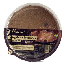 Auchan Mmm Galettes Bretonnes De Ble Noir 6 Pieces 300g Pas Cher A Prix Auchan