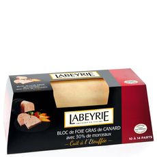 LABEYRIE Labeyrie bloc de foie gras de canard 30%morceaux 500g 500g