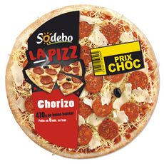 SODEBO La Pizz' Pizza au chorizo 470g