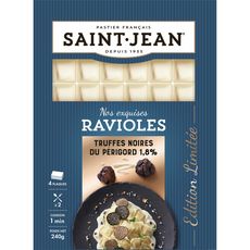 SAINT JEAN Exquises Ravioles aux truffes noires du Périgord 2 parts 240g