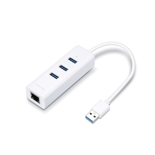 Adaptateur USB 2 en 1 Hub USB 3.0 et Port Gigabit Ethernet