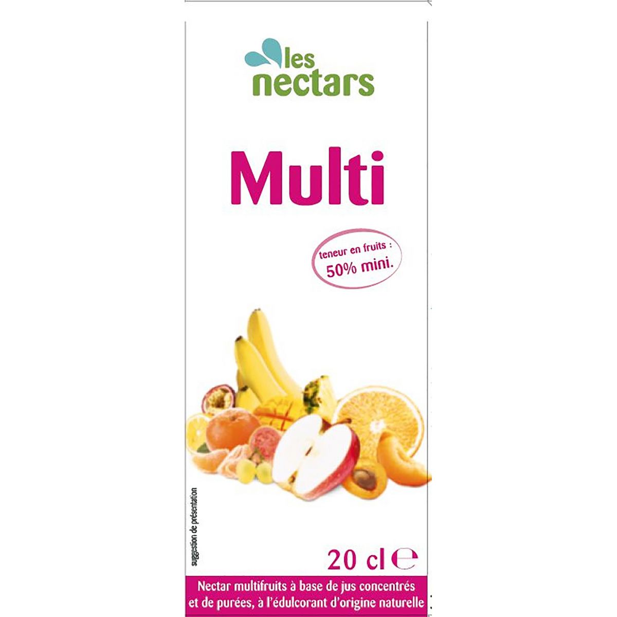 Nectar multifruits à base de jus concentrés 6x20cl