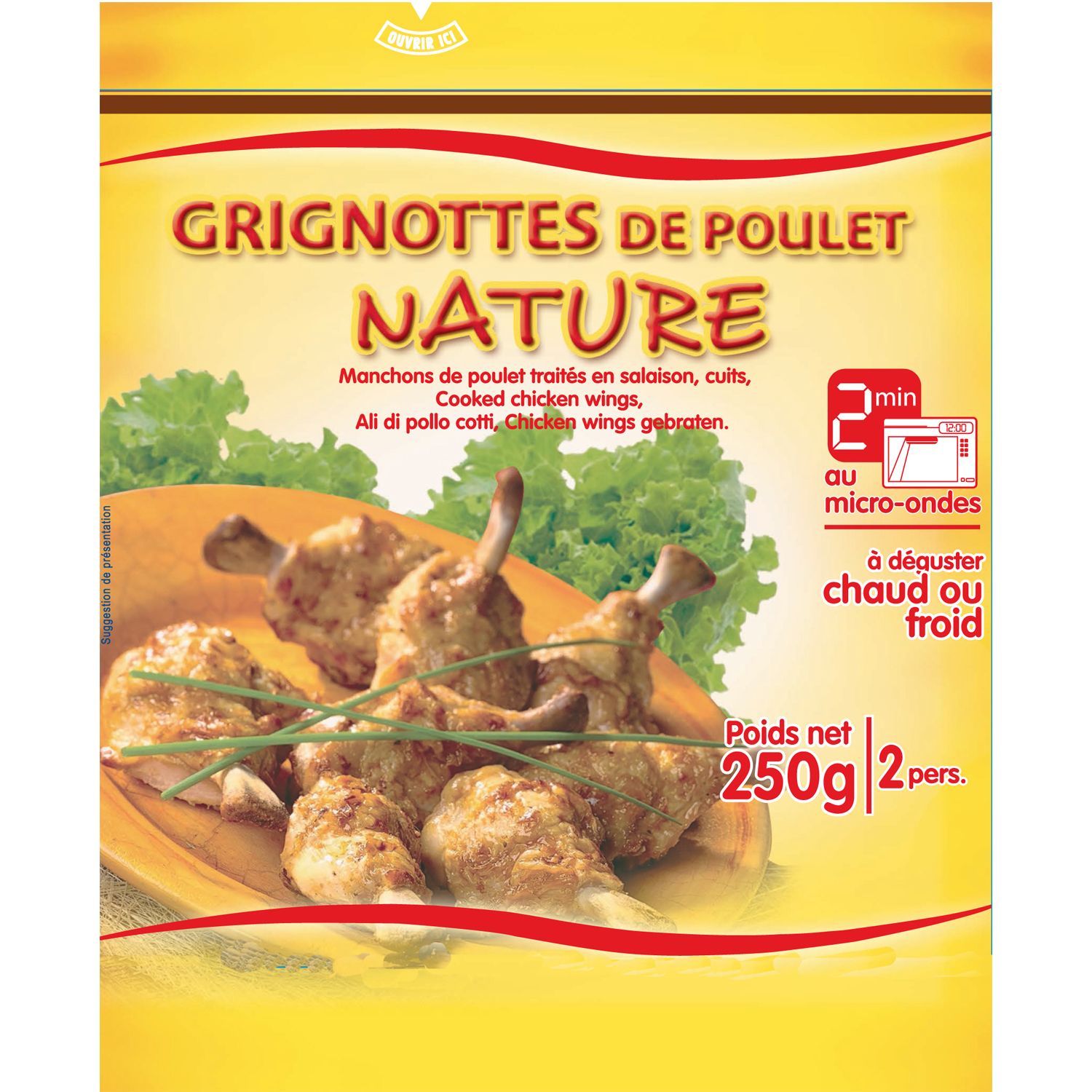 Grignottes de poulet bio rôti nature BIO, Le Picoreur (250 g)