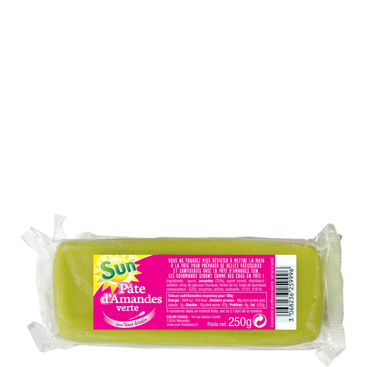Color Color Pate D Amande Verte 250g Pas Cher A Prix Auchan