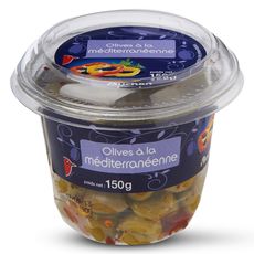 AUCHAN Auchan olives à la méditerranéenne 150g