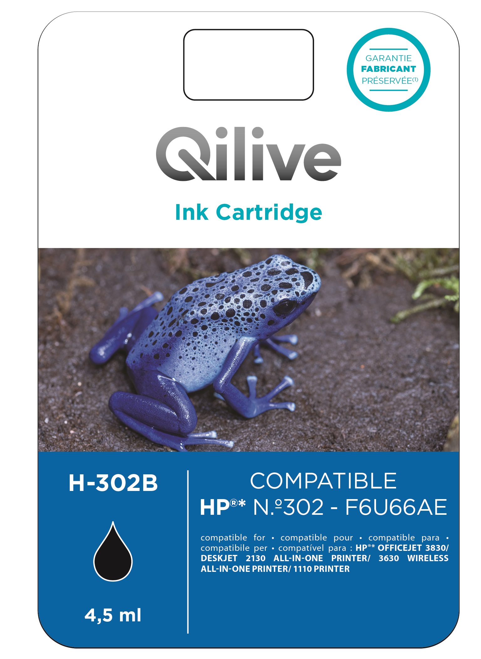 Cartouche d'encre compatible 302 H302B Noir (H302B) - Toner Services