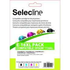 SELECLINE Cartouche Noir E-16 XL PACK