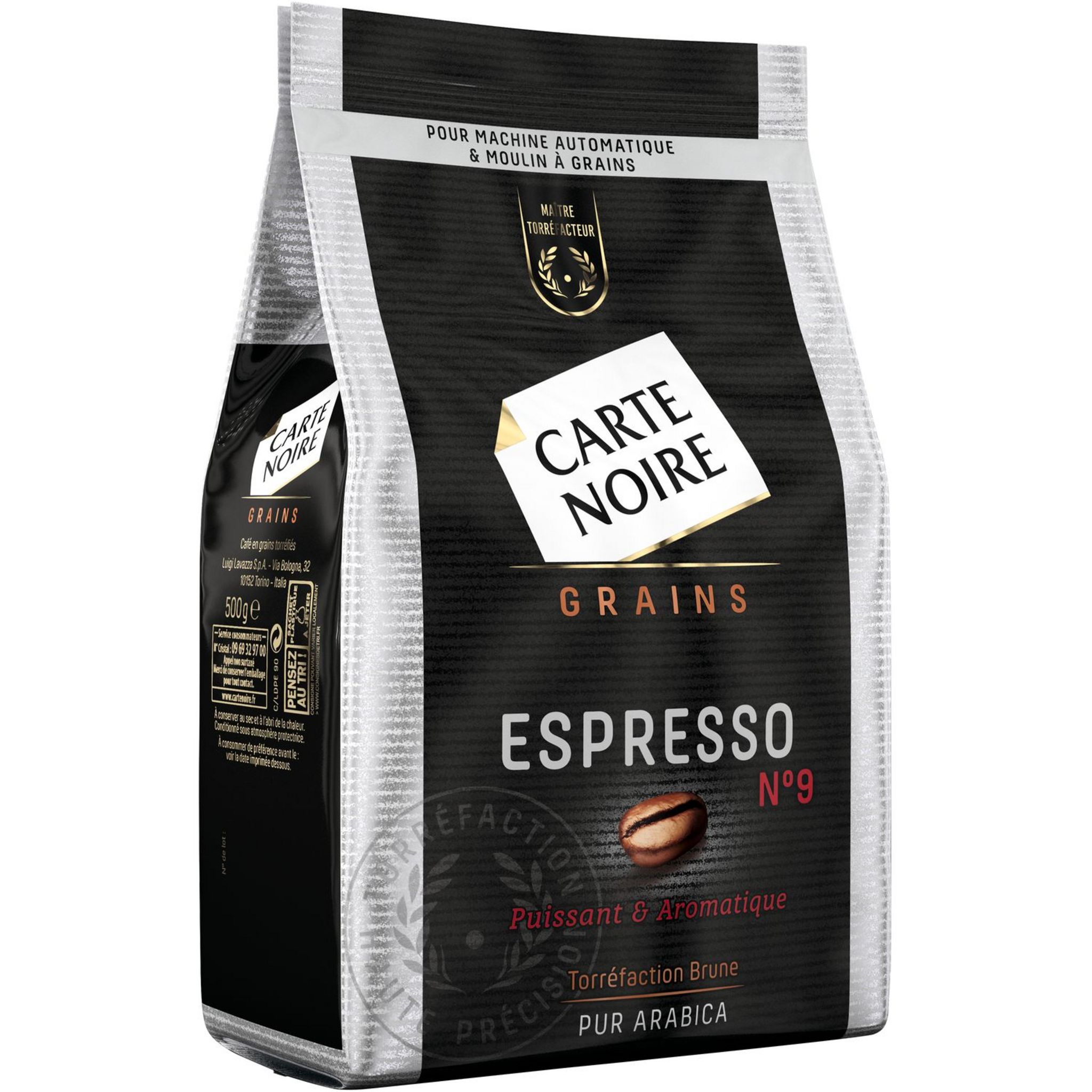 CARTE NOIRE Café en grain Espresso n°9 500g pas cher 