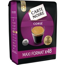 CARTE NOIRE Carte Noire dosette intensité 7 maxi format x48-336g x48 336g