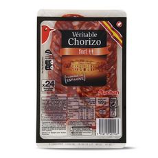 AUCHAN Chorizo fort 24 tranches 120g