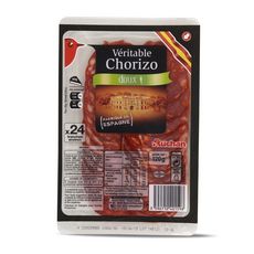 AUCHAN Chorizo doux 24 tranches 120g
