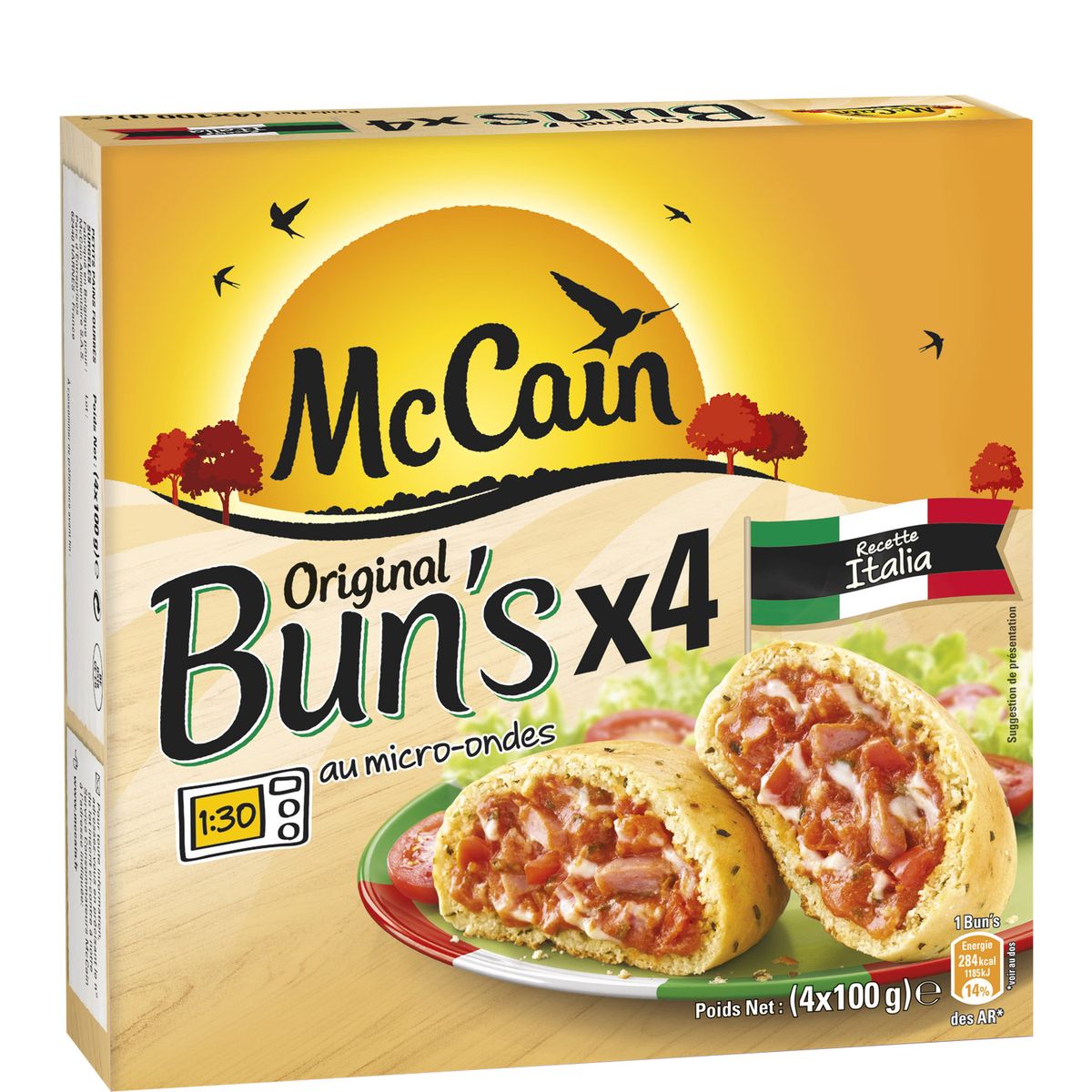 MC CAIN Mc Cain buns italia 400g pas cher - Auchan.fr