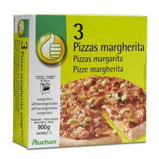 AUCHAN ESSENTIEL Auchan Essentiel Pizza margherita pâte fine 3 pièces 900g