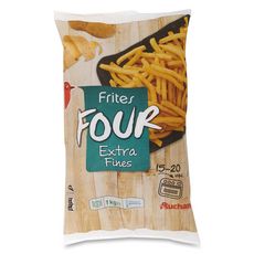 AUCHAN Frites extra fines 1kg