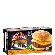 CHARAL Cheeseburger 2 pièces 280g