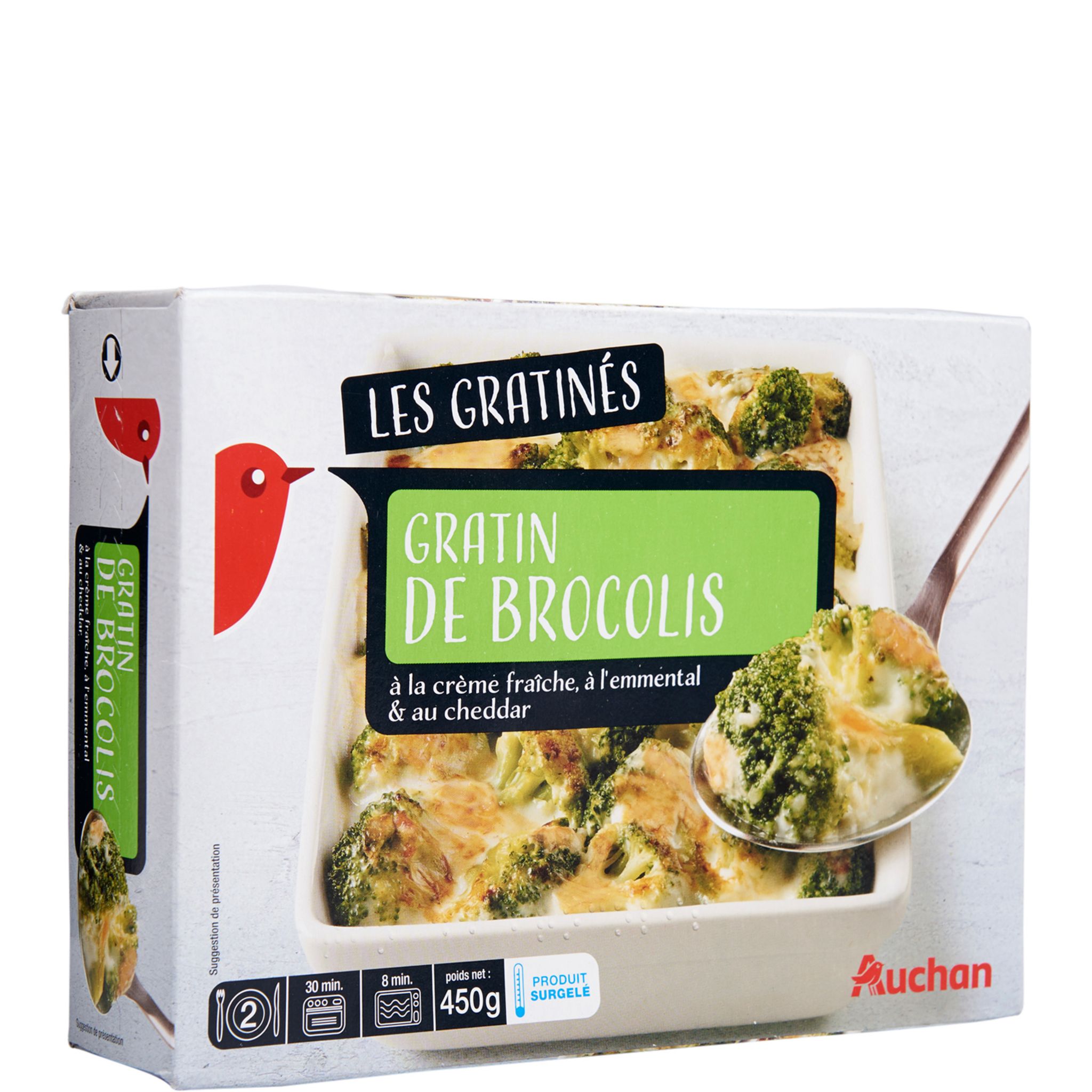 AUCHAN Brocolis déjà cuit 3-4 portions 750g pas cher 