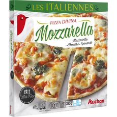 AUCHAN Auchan pizza pâte fine mozzarella 335g