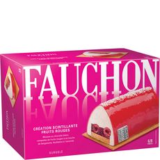 FAUCHON Bûche glacée création scintillante aux fruits rouges 6-8 parts 430g