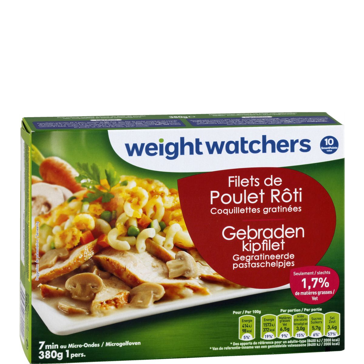 WEIGHT WATCHERS Weight Watchers Filet de poulet rôti 380g 380g pas cher 