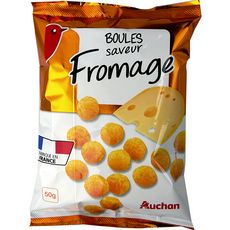 Auchan Auchan Boules Soufflees Aperitives Saveur Fromage Fabrique En France 50g 50g Pas Cher A Prix Auchan