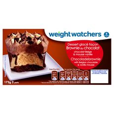 WEIGHT WATCHERS Weight Watchers dessert glacé brownie 172g