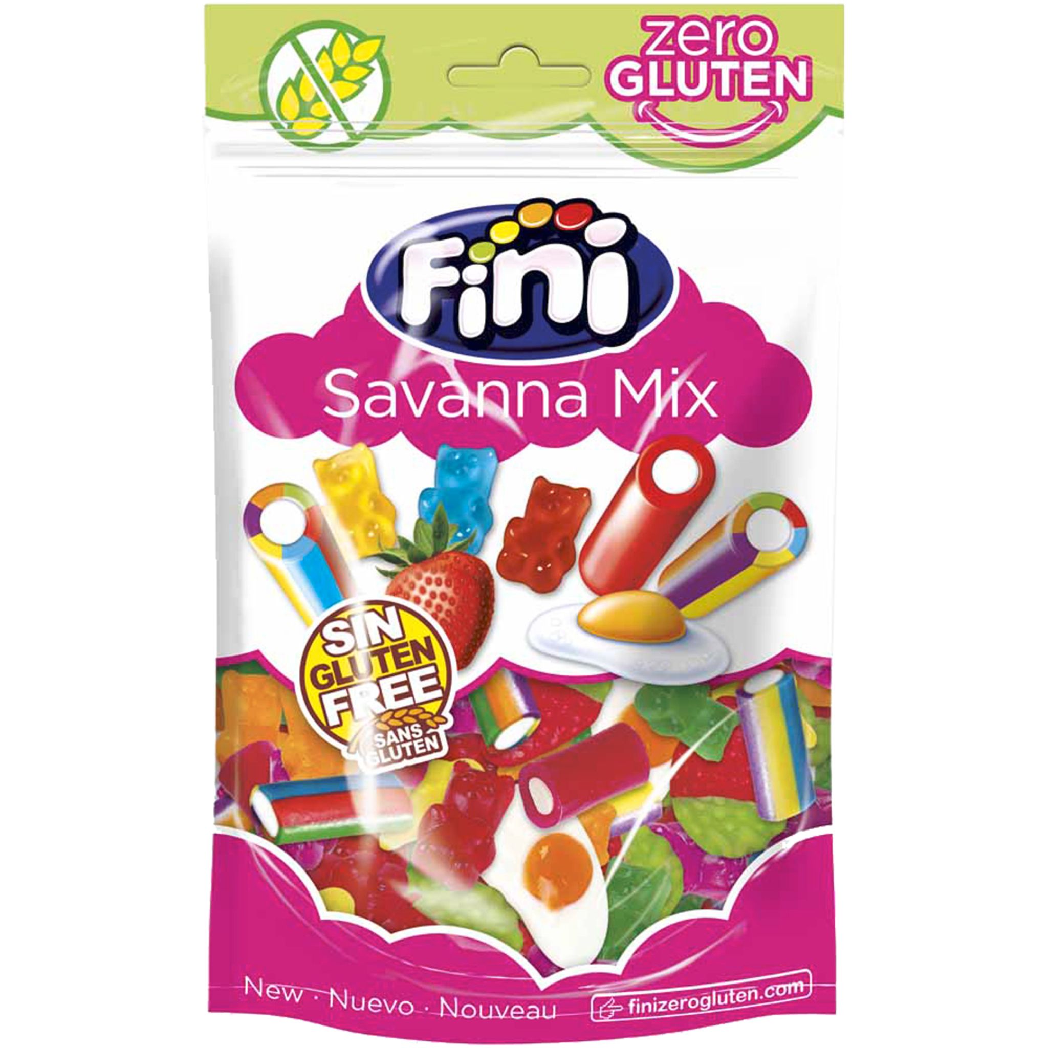 FINI Beans Bonbons colorés sans gluten 180g pas cher 