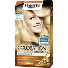 SCHWARZKOPF Palette Coloration crème soin éclaircissante 200 blond clair naturel 3 produits 1 kit
