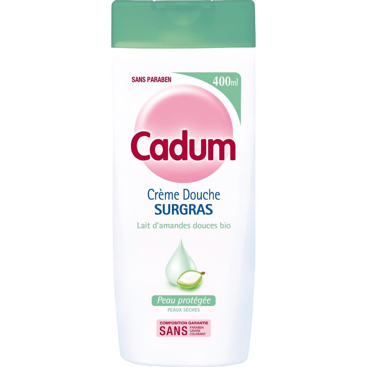 Cadum Lait de Douche Surgras Douceur de Lait au Lait D'Amandes Bio