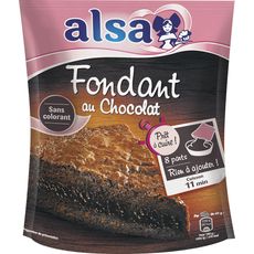 ALSA Alsa prêt à cuire préparation gâteau fondant chocolat 500g