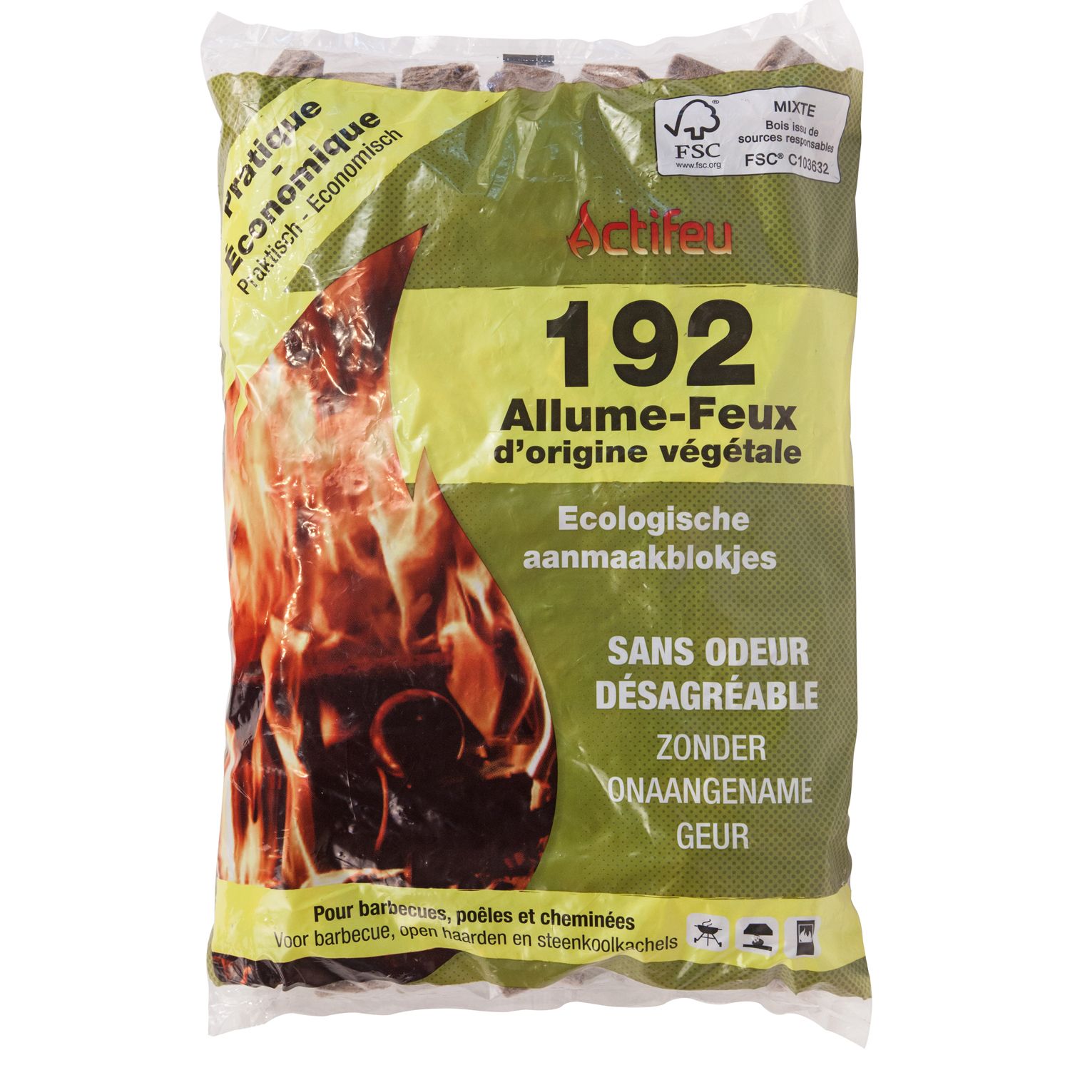 Allume-feu allumettes x24 ACTIFEU