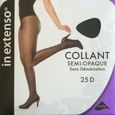 In Extenso Collant Voile Lycra Semi Opaque 25d Noir Taille 6 1 Paire Pas Cher A Prix Auchan